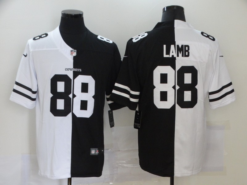 Men's Dallas Cowboys CeeDee Lamb #88 Black/White Jersey